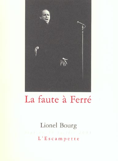 LA FAUTE A FERRE