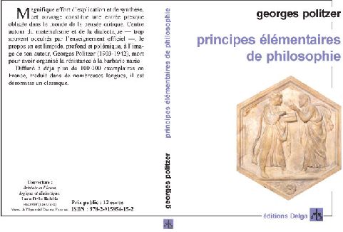 PRINCIPES ELEMENTAIRES DE PHILOSOPHIE
