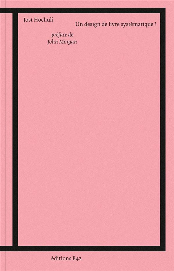 UN DESIGN DE LIVRE SYSTEMATIQUE ?