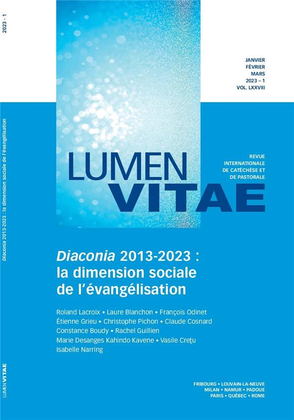 DIACONIA 2013-2023 - TOME 8 - 2023 - FASCICULE 1 - LA DIMENSION SOCIALE DE L'EVANGELISATION