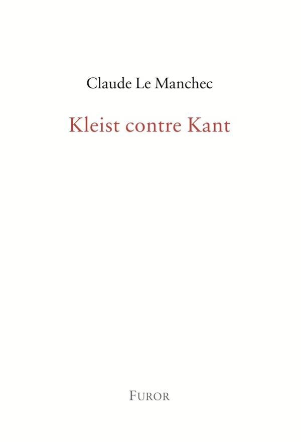 KLEIST CONTRE KANT