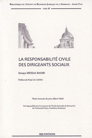 LA RESPONSABILITE CIVILE DES DIRIGEANTS SOCIAUX
