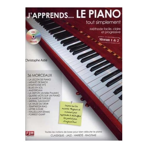 J'APPRENDS LE PIANO TOUT SIMPLEMENT VOL 1 + CD