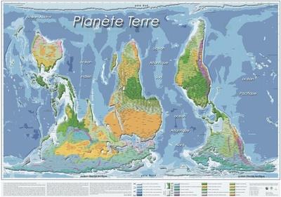 PLANISPHERE RENVERSANTE - CARTE DES PEUPLES