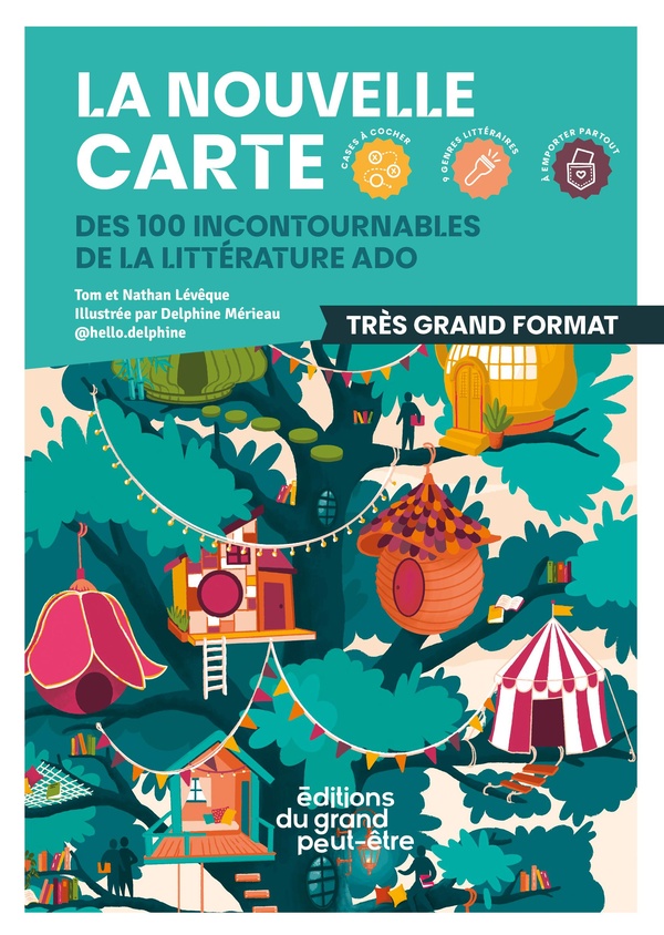 LA NOUVELLE CARTE DES 100 INCONTOURNABLES DE LA LITTERATURE ADO