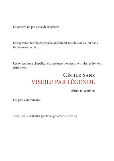 VISIBLE PAR LEGENDE