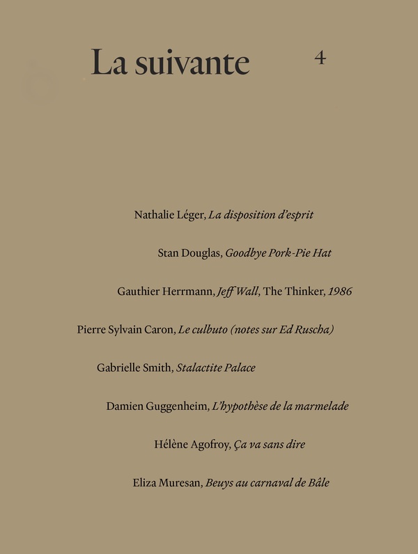 LA SUIVANTE 4