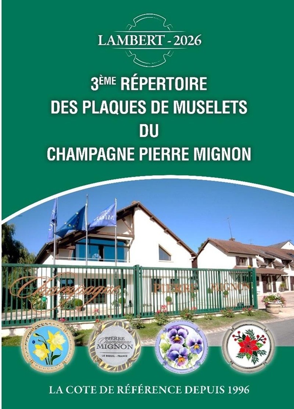 REPERTOIRE PIERRE MIGNON DES PLAQUES DE MUSELETS ED.2026