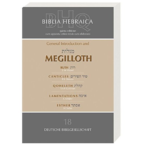 BIBLIA HEBRAICA QUINTA MEGILLOTH NR 18
