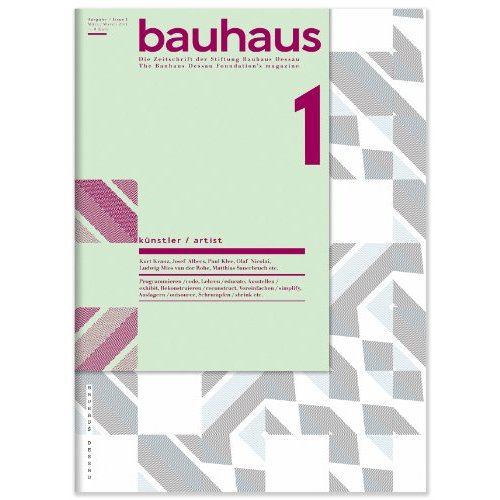 BAUHAUS 01 ARTIST (BAUHAUS MAGAZINE) /ANGLAIS/ALLEMAND