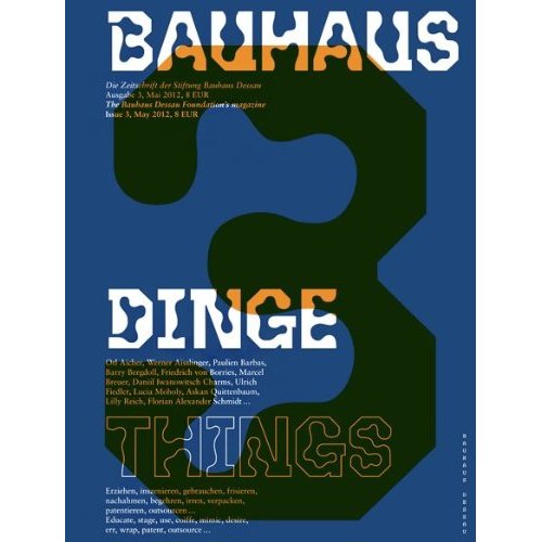 BAUHAUS 03 THINGS (BAUHAUS MAGAZINE) /ANGLAIS/ALLEMAND