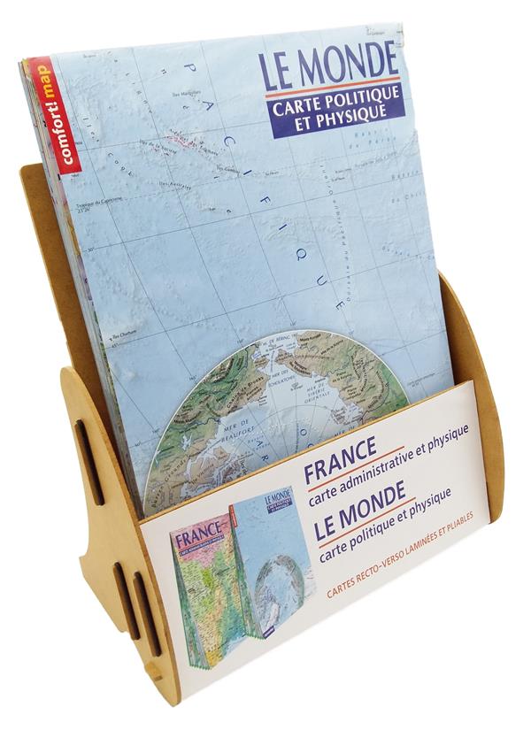 DISPLAY 5 * MONDE 1/31.000.000 CARTE POLITIQUE ET PHYSIQUE (FORMAT XXL, LAMINEE)