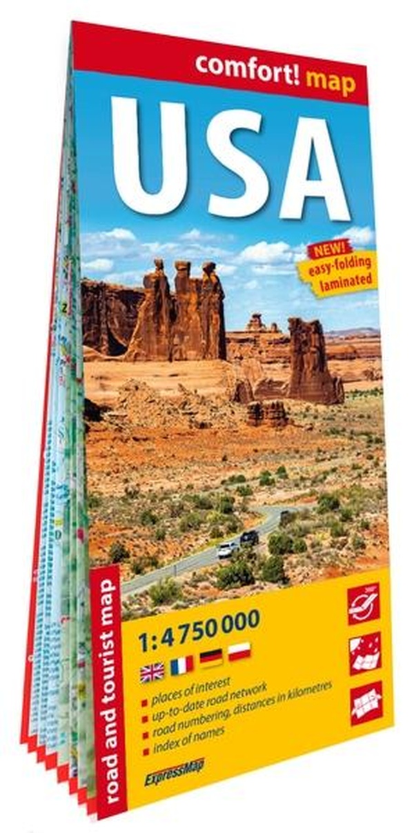 ETATS-UNIS D'AMERIQUE 1/4.750.000 (CARTE GRAND FORMAT LAMINEE). USA - NOUVELLE EDITION