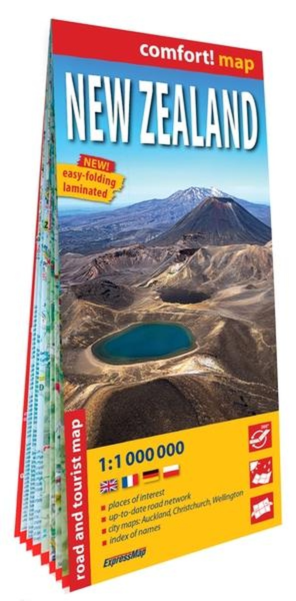 NOUVELLE-ZELANDE 1/1.000.000 (CARTE GRAND FORMAT LAMINEE). NEW ZEALAND