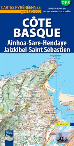 COTE BASQUE. AINHOA-SARE-HENDAYE, JAIZKIBEL-SAINT SEBASTIAN - CARTES PYRENEENNES (1: 25000)