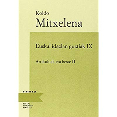 EUSKAL IDAZLAN GUZTIAK 9