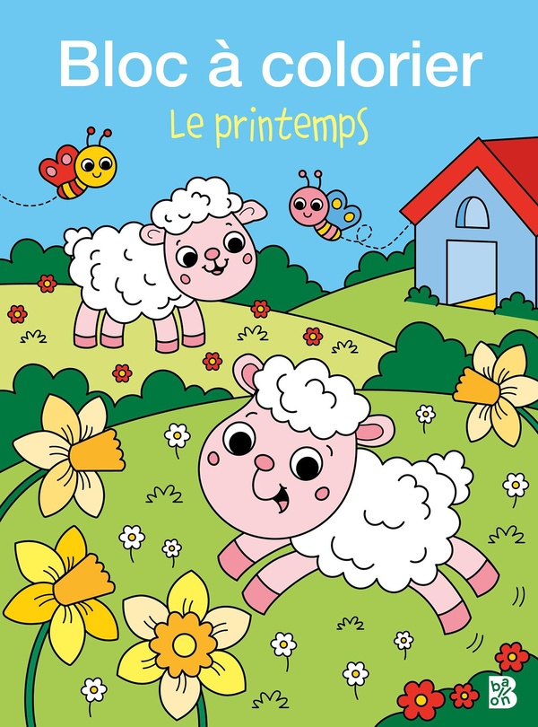 BLOC A COLORIER - LE PRINTEMPS