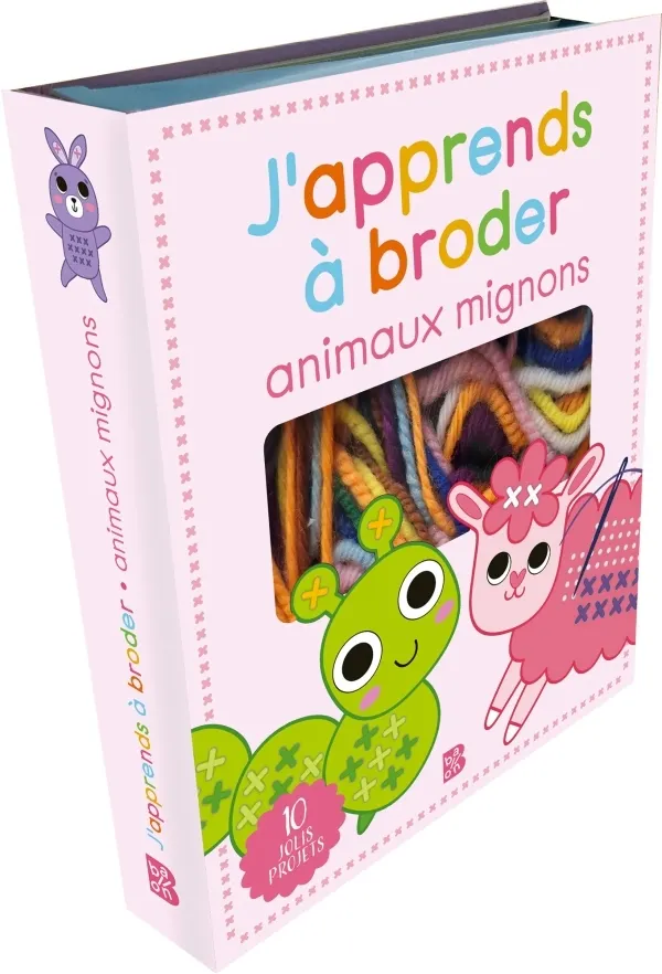 J'APPRENDS A BRODER - ANIMAUX MIGNONS