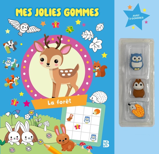 MES JOLIES GOMMES - LES ANIMAUX DE LA FORET