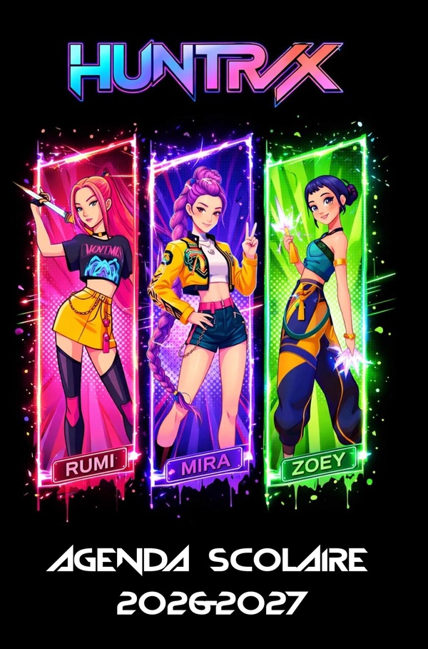 AGENDA SCOLAIRE 2026-2027 K-POP DEMON HUNTERS - CONSTRUIS TA REUSSITE, MISSION APRES MISSION - ORGAN