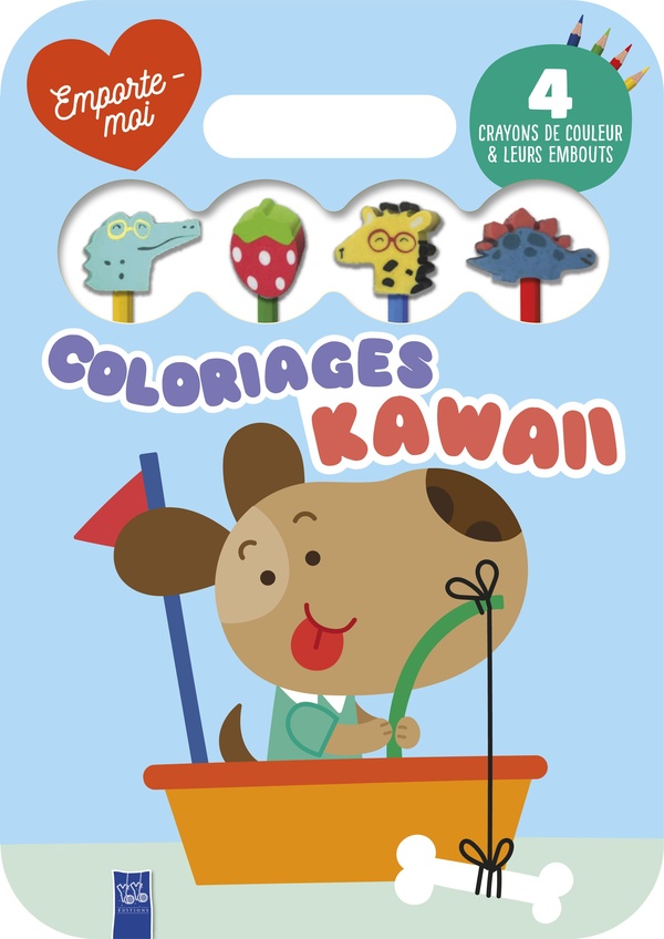CHIEN - COLORIAGES KAWAII