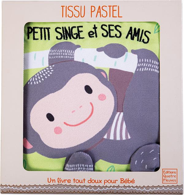 TISSU PASTEL - PETIT SINGE ET SES AMIS