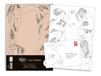 LE PAPIER FAIT DE LA RESISTANCE X  PAPIER A LETTRES LOUISE BOURGOIN - PAPIER A LETTRES MILITANT ET E