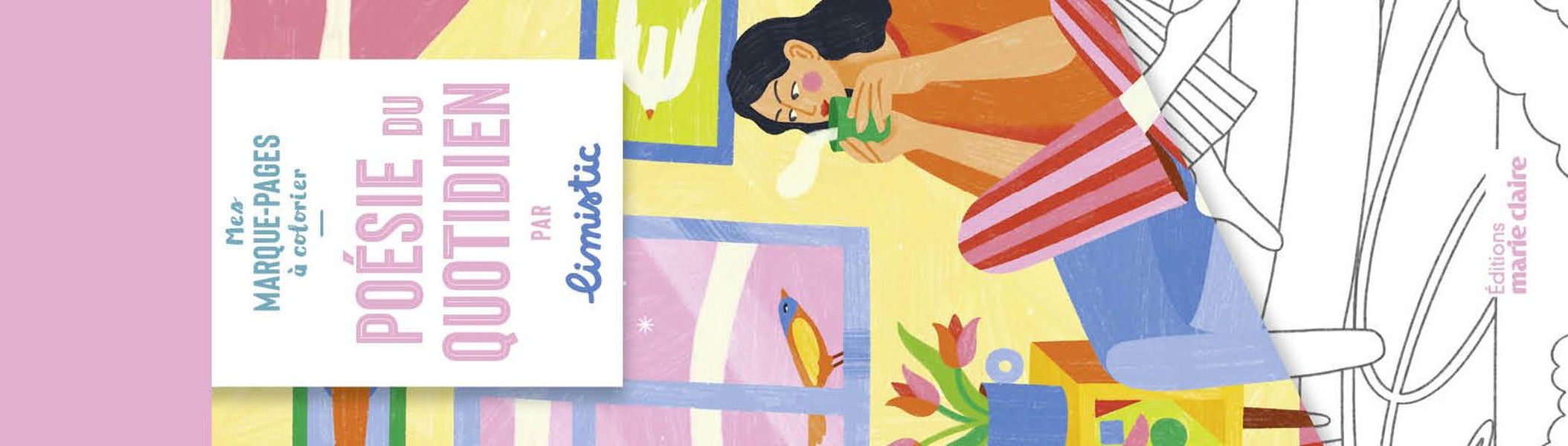 MARQUE-PAGES - POESIE DU QUOTIDIEN - 50 MARQUE-PAGES A COLORIER