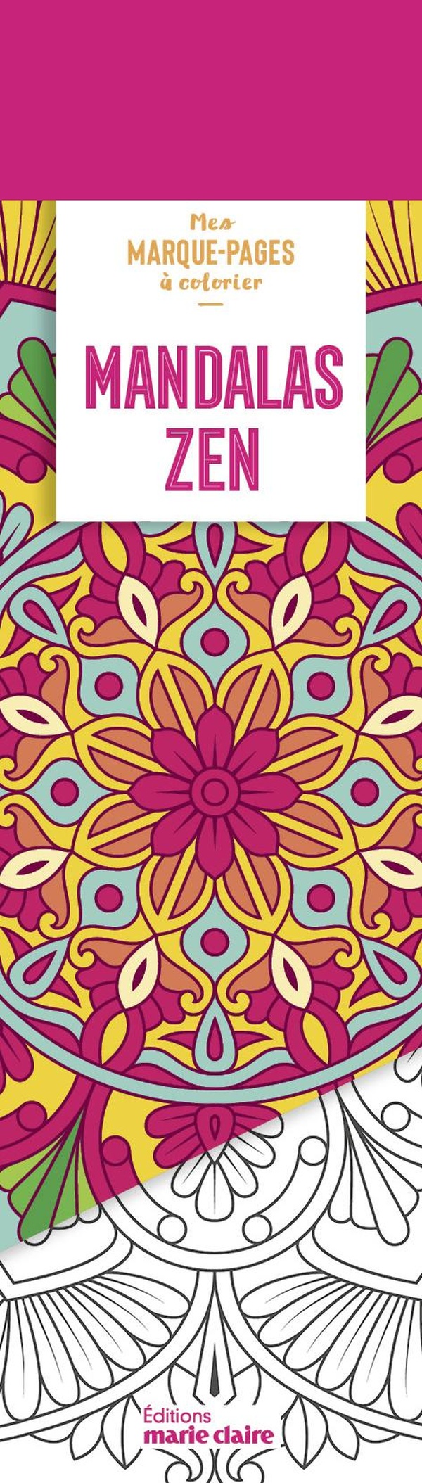 MARQUE-PAGES - MANDALAS ZEN - 50 MARQUE-PAGES A COLORIER