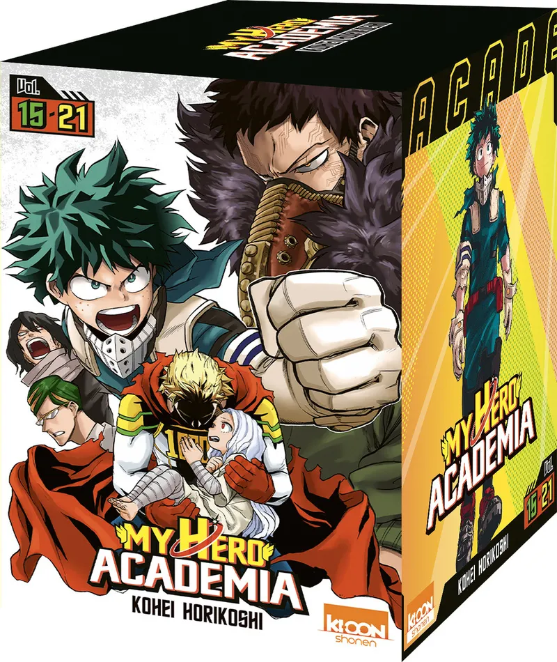 COFFRET INTEGRALE MY HERO ACADEMIA VOL. 15 A 21