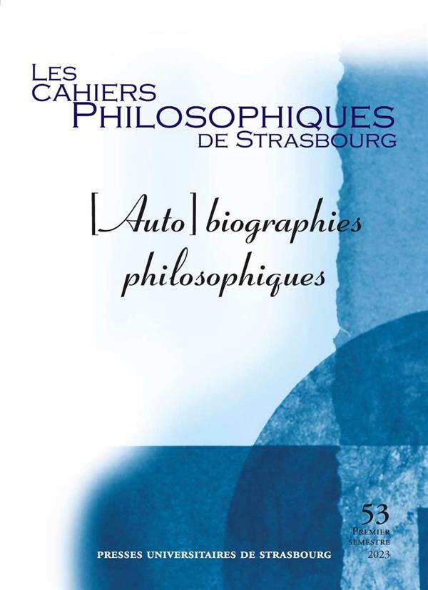 [AUTO]BIOGRAPHIES PHILOSOPHIQUES