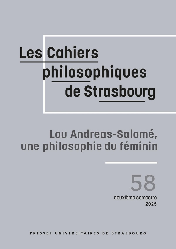 LOU ANDREAS-SALOME, UNE PHILOSOPHIE DU FEMININ