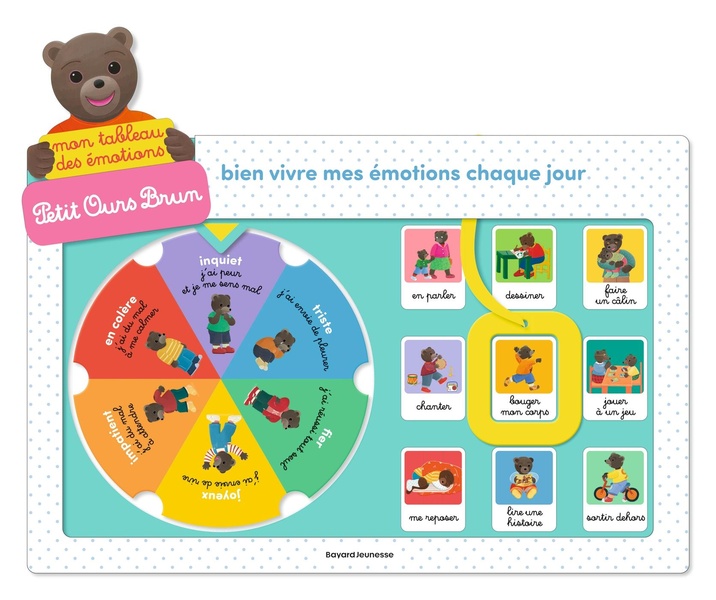 PETIT OURS BRUN - MON TABLEAU DES EMOTIONS