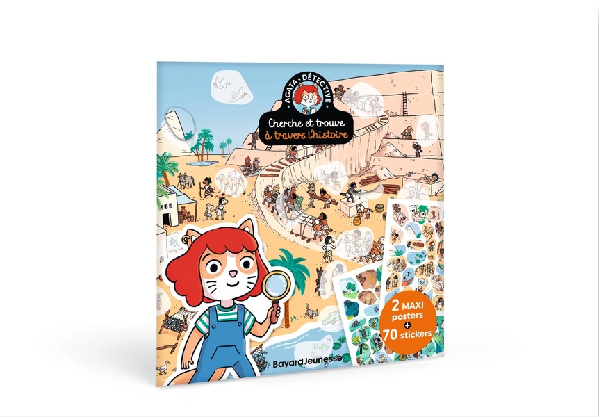 AGATA POSTERS - HISTOIRE - CHERCHE & TROUVE - 2 POSTERS ET 70 STICKERS