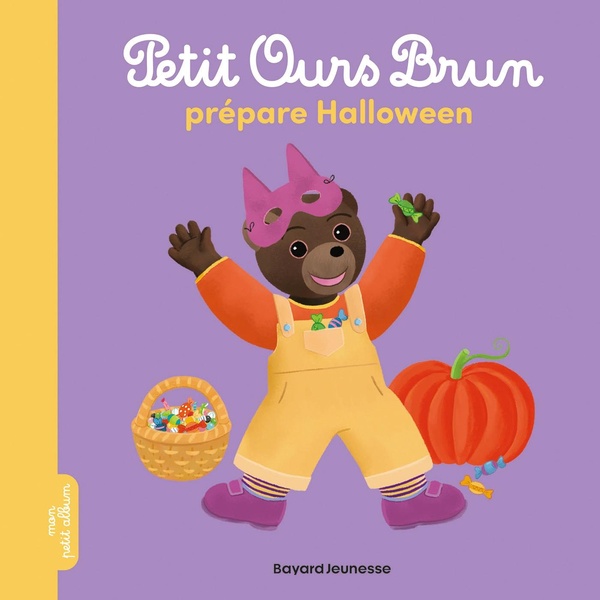 PETIT OURS BRUN PREPARE HALLOWEEN