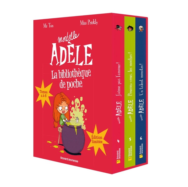 MA BIBLIOTHEQUE MORTELLE ADELE : COFFRET DES TOMES 4 A 6 - PETIT, MAIS MORTEL !