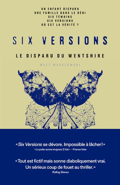 SIX VERSIONS - LE DISPARU DU WILTSHIRE - TOME 3 LA DISPARUE DU WENTSHIRE