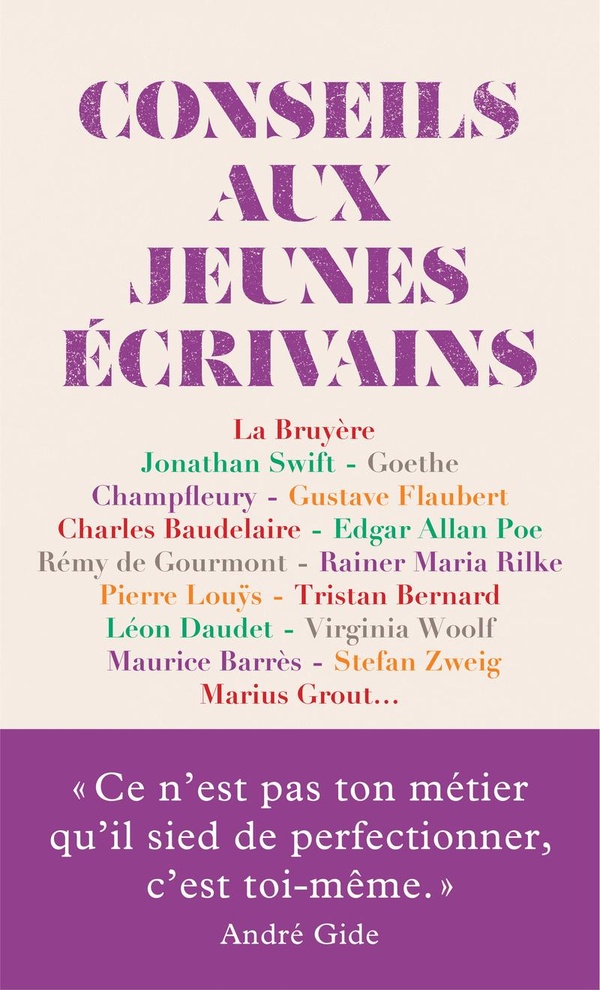 CONSEILS AUX JEUNES ECRIVAINS