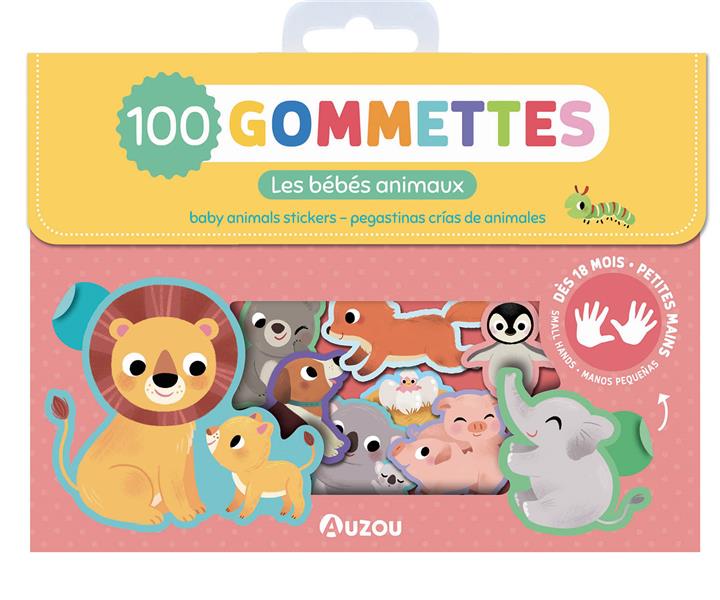 100 GOMMETTES - LES BEBES ANIMAUX