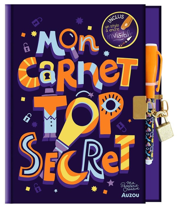MA PAPETERIE CREATIVE - MON CARNET TOP SECRET
