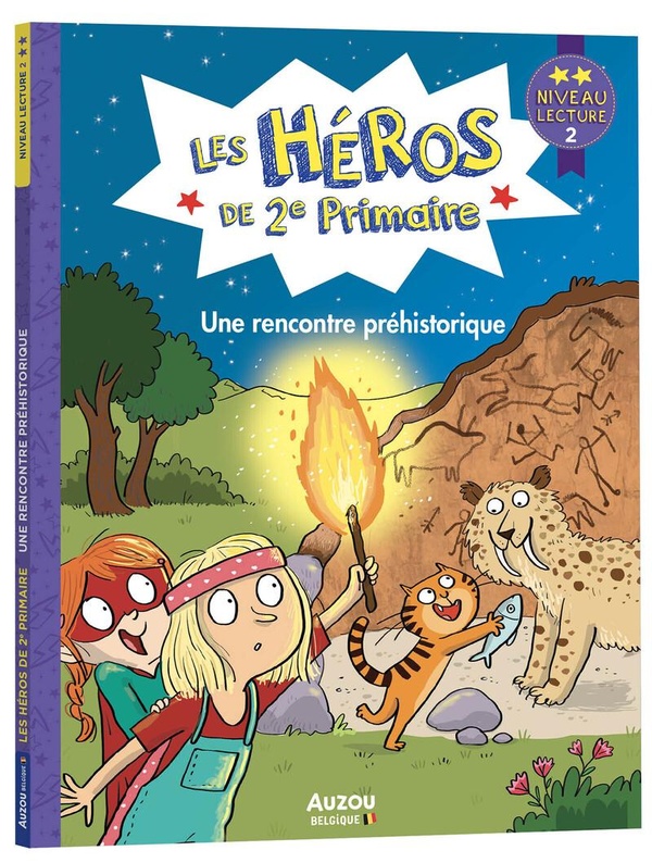 LES HEROS DE 2E PRIMAIRE - NIVEAU 2 - UNE RENCONTRE PREHISTORIQUE