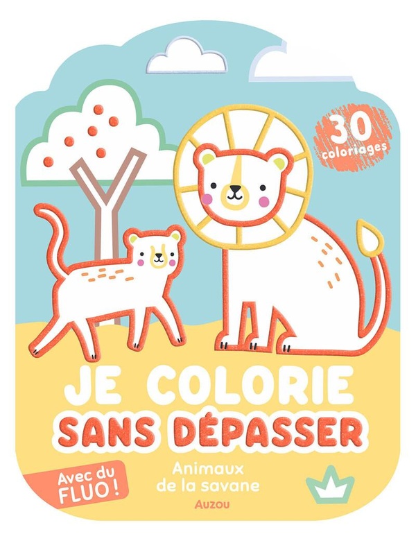 COLORIAGES FLUO - ANIMAUX DE LA SAVANE