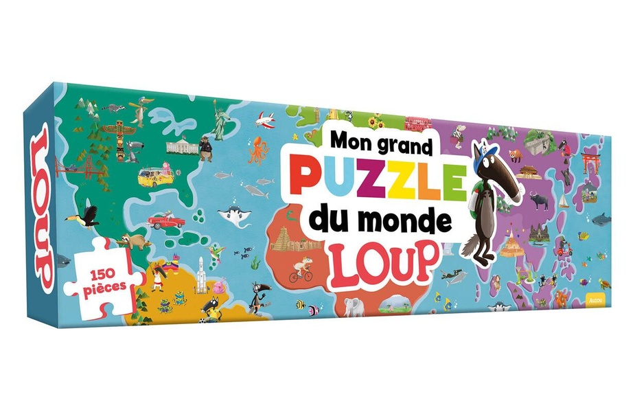MON GRAND PUZZLE DU MONDE LOUP