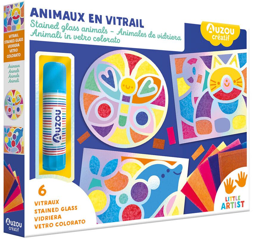 ANIMAUX EN VITRAIL - 6 VITRAUX