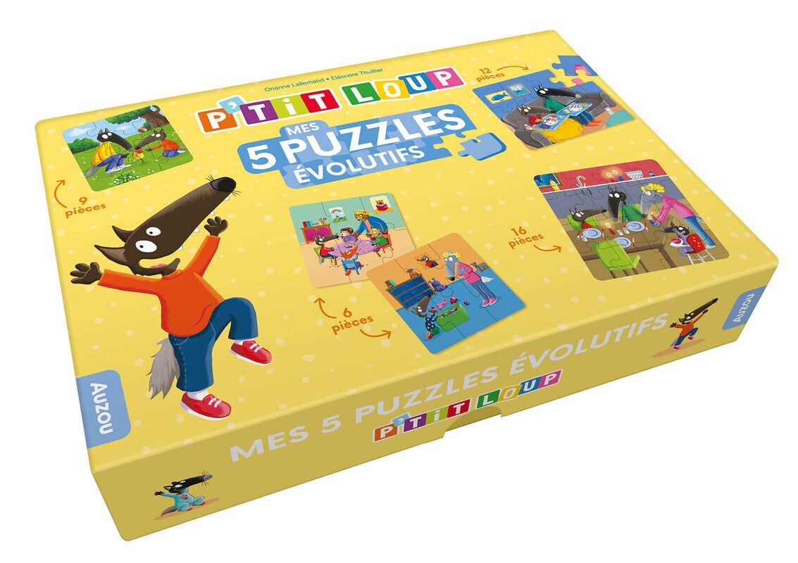 P'TIT LOUP - MES 5 PUZZLES EVOLUTIFS - JOUET