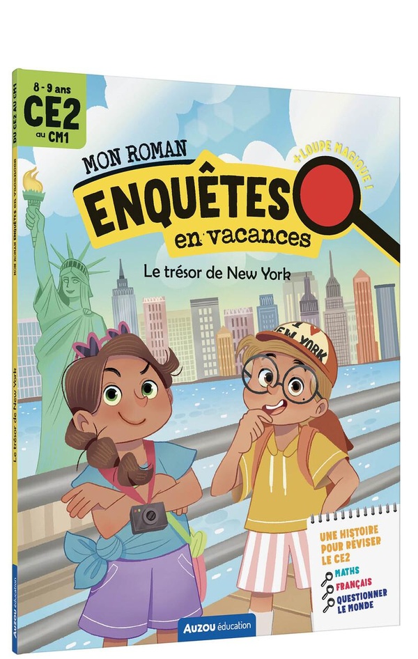 MON ROMAN ENQUETES EN VACANCES CE2 - LE TRESOR DE NEW YORK