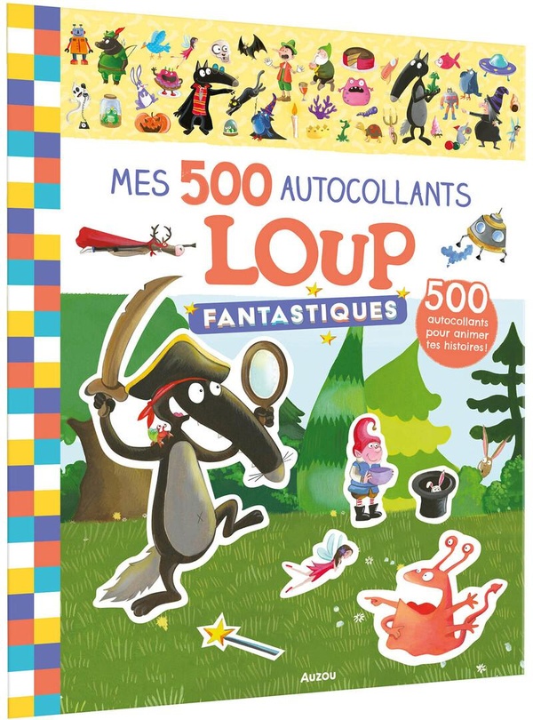 MES 500 AUTOCOLLANTS LOUP - FANTASTIQUES