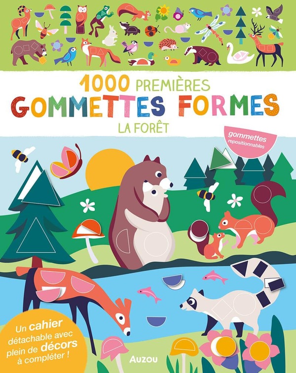 1000 PREMIERES GOMMETTES FORMES FORET