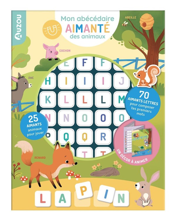MON ABECEDAIRE AIMANTE DES ANIMAUX