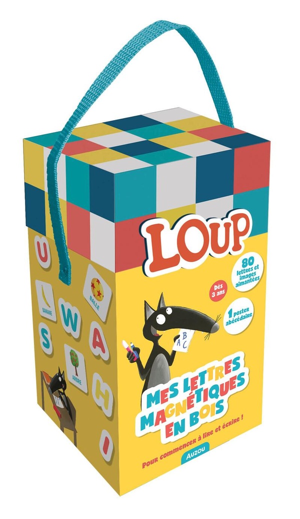 MES LETTRES MAGNETIQUES EN BOIS LOUP